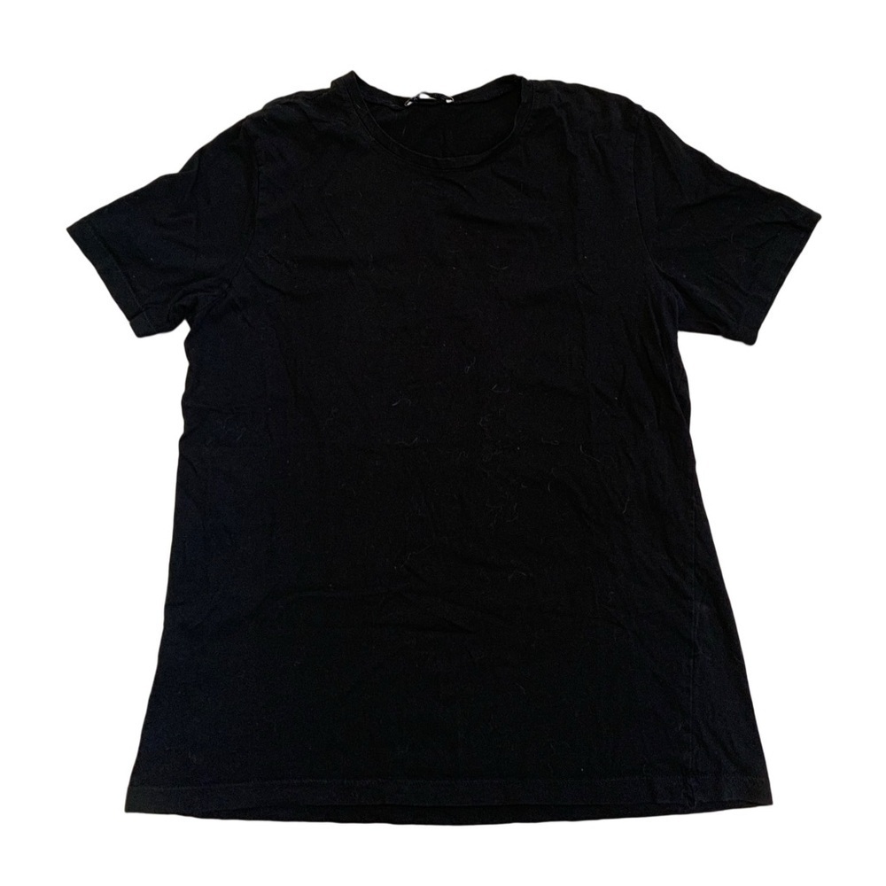 ⚡️ZARA Black Short Sleeve Crewneck T-shirt Size Large